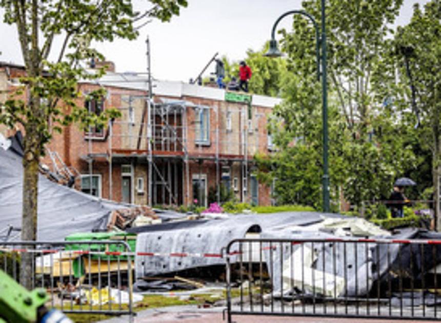 Windhoos Zierikzee maakt tien tot twintig huurhuizen onbewoonbaar